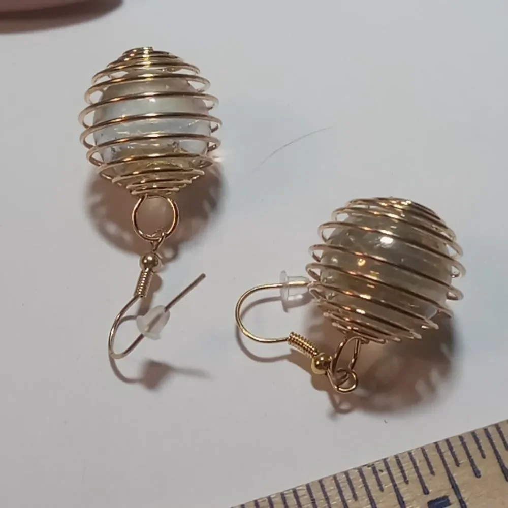Marble earrings - Picture 4 of 4